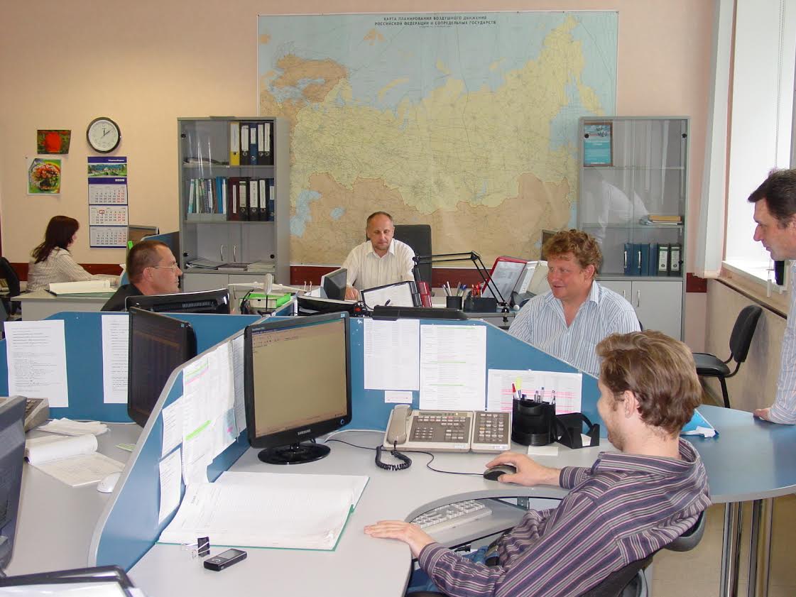 2010 год. Зал дежурной смены ЗЦ ЕС ОрВД (Новосибирск)