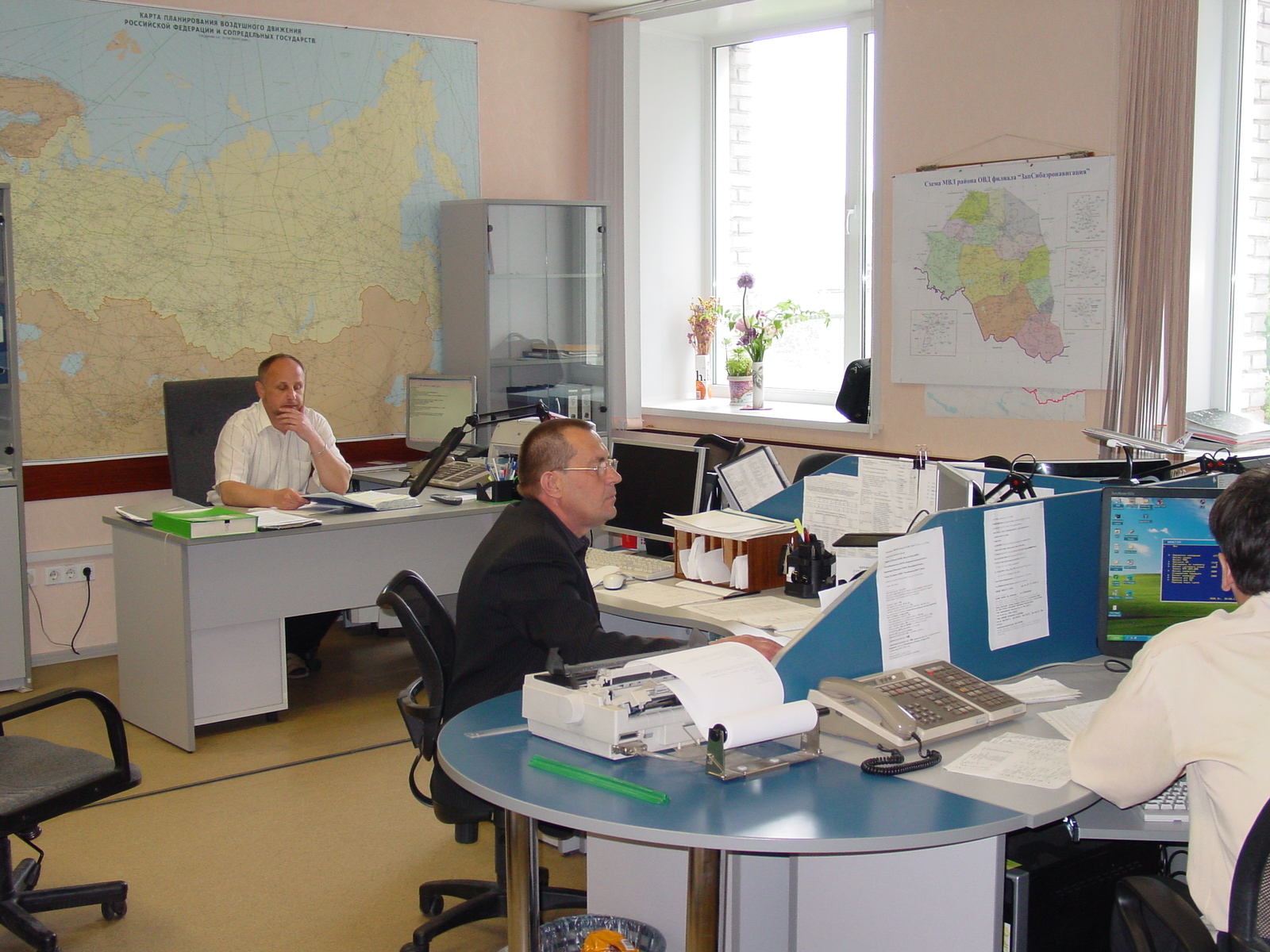 2010 год. Зал дежурной смены ЗЦ ЕС ОрВД (Новосибирск)