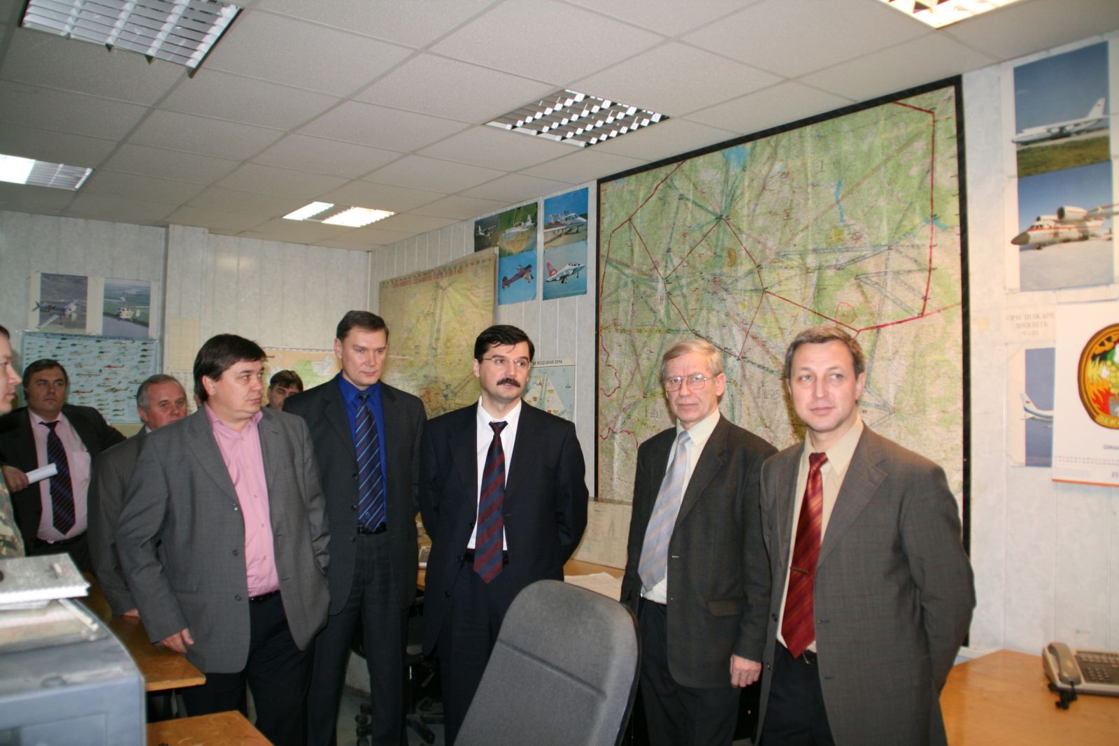 2007 г. Посещение военного сектора МЗЦ ЕС ОрВД РФ руководителем Росаэронавигации.